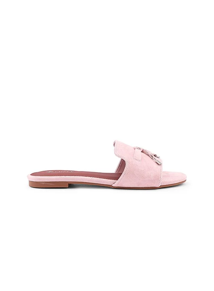 كابلي Women Buckle Detail Flat Slides